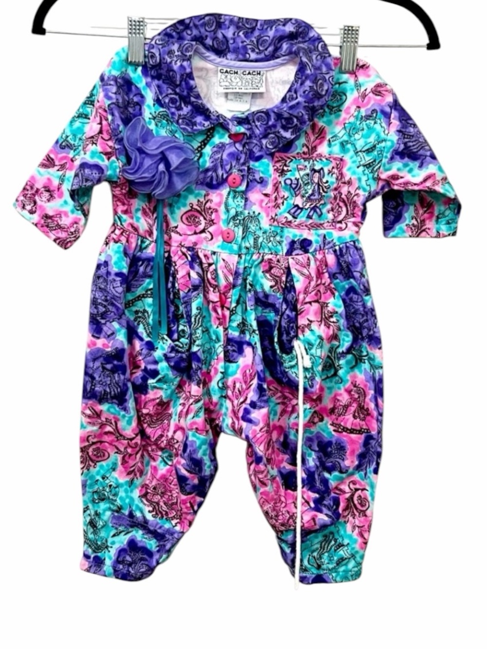 Vintage Cach Cach Jumpsuits & Rompers 100%Cotton. Made in USA